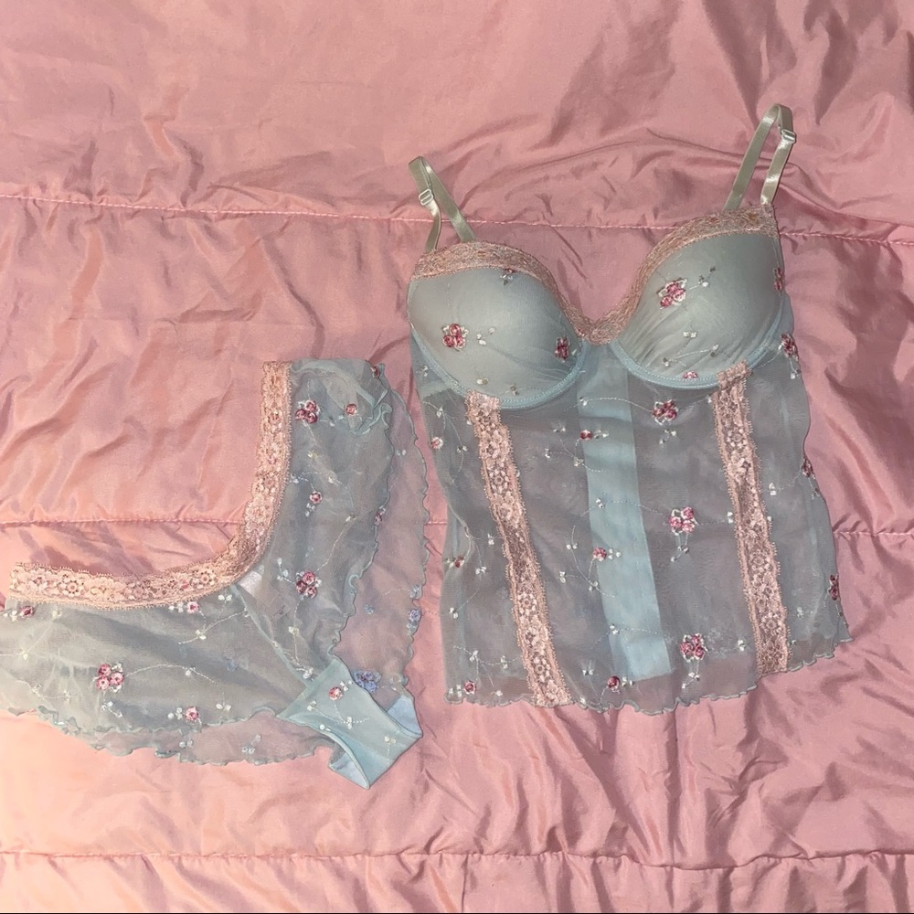 Victoria’s Secret Mint Blue Bustier Top